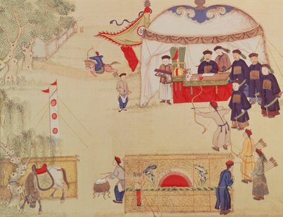 An Archery Contest, late 18th century by Chinese School